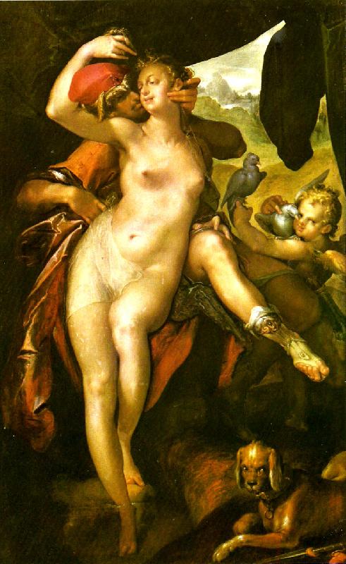 Bartholomeus Spranger venus och adonis